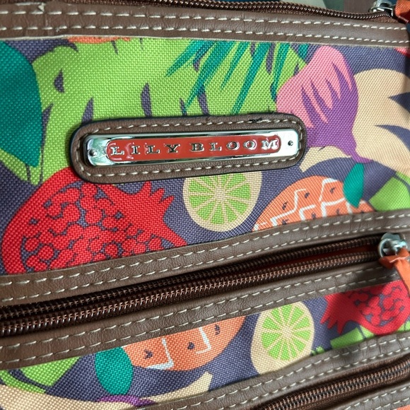 Lily Bloom Colorful Fruit Crossbody Bag 8"x9.5" - Picture 7 of 16